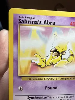 Pokemon TCG Sabrina's Abra Gym Challenge Unlimited Common Card 93/132 - Image 5