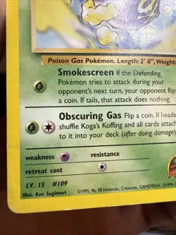 Pokemon TCG Koga's Koffing Gym Challenge 48, Regular - Image 2