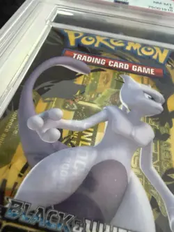 Legendary Treasures ERROR Booster PSA 8 2013 Mewtwo Pack Black & White Pokemon - Image 3