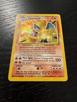 Pokemon Base Set Charizard Holo - Vintage WOTC Original - Authentic - Played - Image 4
