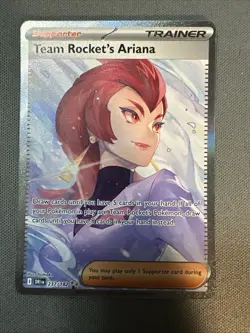 Team Rocket’s Ariana 237/182 SIR Destined Rivals Pokemon TCG Cards - Image 1