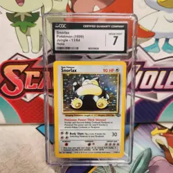 CGC 7 Snorlax 11/64 Holo Rare - Jungle - Pokemon TCG - SHIPS FAST - Image 1