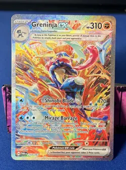 Greninja EX 214/167 2024 Pokemon Twilight Masquerade Special Illustration RARE - Image 1