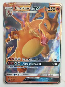 Pokemon TCG Charizard GX SM211 Black Star Promo Holo - Image 1