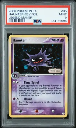 POKEMON GENGAR EX LEGEND MAKER REVERSE EVOLUTION LINE 2006 CONSECUTIVE PSA 9'S - Image 3