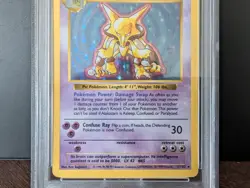 1999 POKEMON TCG BASE SET #1 ALAKAZAM SHADOWLESS - HOLO PSA 5 EX - Image 5
