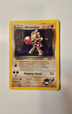 Pokemon Rocket's Hitmonchan 11/132 Gym Heroes Holofoil MP - Image 1