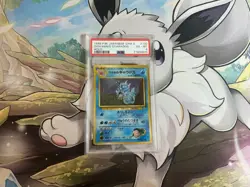 1999 POKEMON JPN GYM 2 #130 GIOVANNI'S GYARADOS-HOLO PSA 6 - Image 1