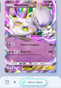 Pokemon TCG Pocket - Mewtwo EX ♢♢♢♢ Intercambio en el juego - Image 1
