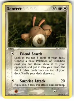 Sentret - ex Team Rocket Returns 75/109 2004 NM Pokemon - Image 1