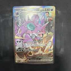 Pokemon TCG SV10: Destined Rivals #233/182 Team Rocket's Nidoking ex NM - Image 1