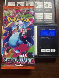 Heavy 8.50g Pokemon Sealed Inferno X Japanese Booster Pack - Image 1