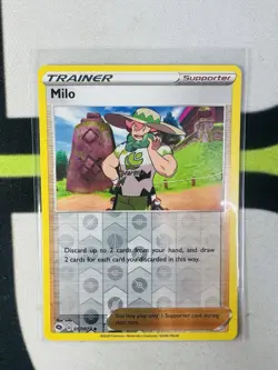 Pokemon TCG Milo Champion's Path 057/073 Reverse Holo Uncommon - Image 1
