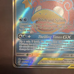 Pokemon TCG Slowpoke & Psyduck GX Full Art TAG TEAM Holo 217/236 Unified Minds - Image 3