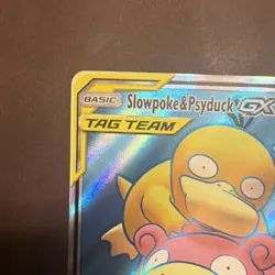 Pokemon TCG Slowpoke & Psyduck GX Full Art TAG TEAM Holo 217/236 Unified Minds - Image 4