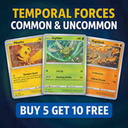Pokemon TCG Temporal Forces Singles Common & Uncommon Card List NM/Mint English - Image 1