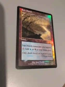 Salt Marsh. Land MTG Card. Invasion. Foil. Old Vintage Border. - Image 5