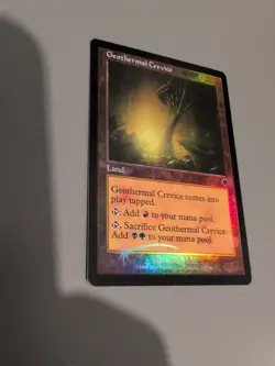 Geothermal Caves. Land MTG Card. Invasion. Foil. Old Vintage Border. - Image 2