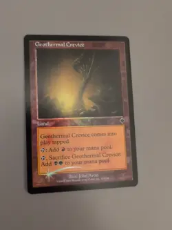 Geothermal Caves. Land MTG Card. Invasion. Foil. Old Vintage Border. - Image 4
