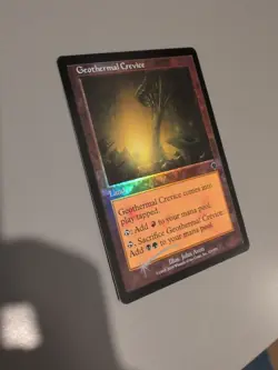 Geothermal Caves. Land MTG Card. Invasion. Foil. Old Vintage Border. - Image 5