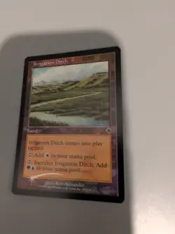Irrigation Ditch. Land MTG Card. Invasion. Foil. Old Vintage Border. - Image 4