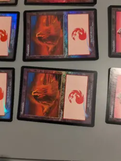 12 Mountain Basic Lands. MTG 12 Card. Invasion. Foil. Old Vintage Border. - Image 5