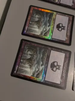 10 x Swamp. Basic Land MTG 10 Card. Invasion. Foil. Old Vintage Border. - Image 3