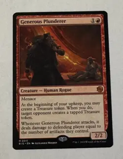 MTG Generous Plunderer - Outlaws of Thunder Junction: the Big Score LP - Image 1