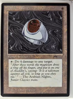 MTG Magic CCG Aladdin's Ring - Arabian Nights - Image 1