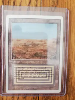 Magic The Gathering SCRUBLAND REVISED Edition (1994) READ AND SEE PHOTOS - Image 1