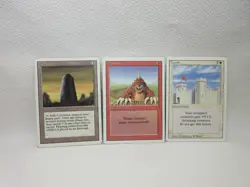 BASALT MONOLITH CASTLE BURROWING X3 MAGIC THE GATHERING REVISED MTG #120 - Image 2
