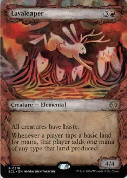 MTG Lavaleaper (Showcase) (318) | NM | Lorwyn Eclipsed {ECL} - Image 1