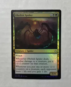 Obelisk Spider Foil X1 - Nice NM - Amonkhet MTG Magic The Gathering Card English - Image 1
