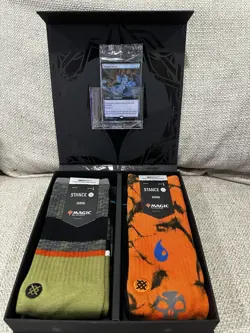 MAGIC THE GATHERING X STANCE CREW SOCKS L w/Winged Boots SEALED Foil Promo MTG - Image 2