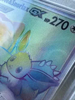 Pokemon Eevee And Snorlax Secret Rainbow Rare Psa 10! Team Up - Image 3
