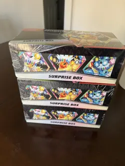 Pokemon Prismatic Evolutions Surprise box Lot of 3 Brand New Sealed. - Image 1