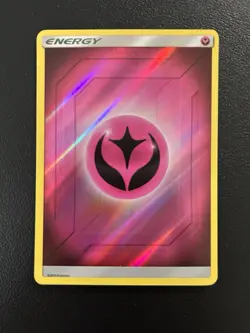 Fairy Energy 2019 LP Holo Discontinued Pink Print Pokemon Card - Image 1
