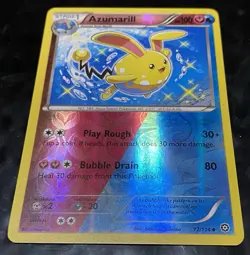 2016 Pokemon Steam Siege Azumarill Reverse Holo #77/114 Lp-Nm - Image 1