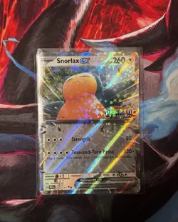 Snorlax ex 076/131 Prismatic Evolutions Stamp Special Collection Promo Pokemon - Image 1