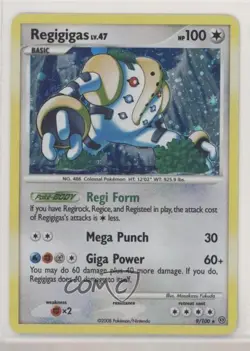 Regigigas Holo Pokemon Diamond & Pearl Stormfront #9 2008 - Image 1
