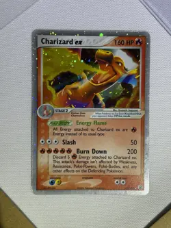 Pokemon TCG Charizard EX FireRed LeafGreen Holo Ultra Rare Card 105/112 - Image 1
