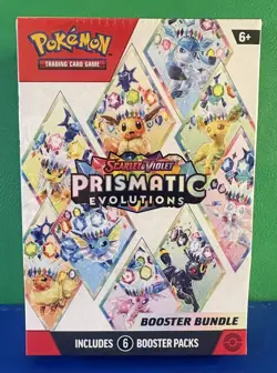 Pokemon TCG Prismatic Evolutions Booster Bundle - 6 Packs - SEALED - Image 1