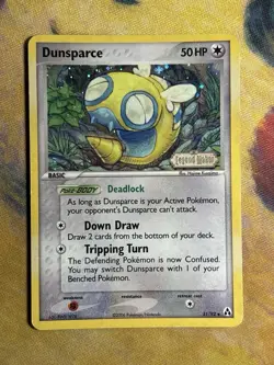 Dunsparce 31/92 Reverse Holo 2006 EX Legend Maker Stamped Pokemon Card MP - Image 2