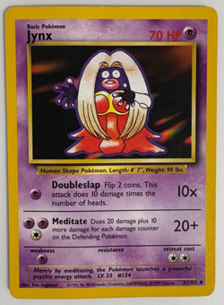Jynx [MP] - Pokemon TCG Base Set Unlimited 31/102 [Uncommon] / $1 flat rate ship - Image 1