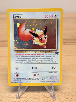 2000 Eevee Holofoil Black Star Promo #11 WOTC Era Vintage Eeveelution LP- Dent - Image 1