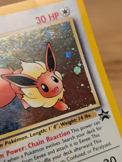 2000 Eevee Holofoil Black Star Promo #11 WOTC Era Vintage Eeveelution LP- Dent - Image 3