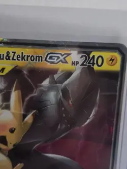 *TAG TEAM ULTRA RARE* Pokemon Pikachu & Zekrom GX 33/181 Sm-Team Up Holo 240HP - Image 3