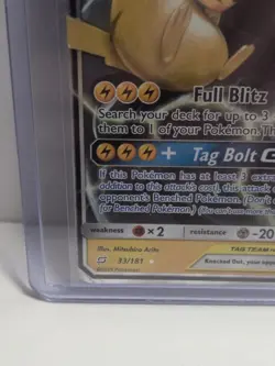 *TAG TEAM ULTRA RARE* Pokemon Pikachu & Zekrom GX 33/181 Sm-Team Up Holo 240HP - Image 5