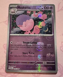 Musharna (Master Ball Pattern) 036/086 Sv: Black Bolt Holo Uncommon Pokemon TCG - Image 1