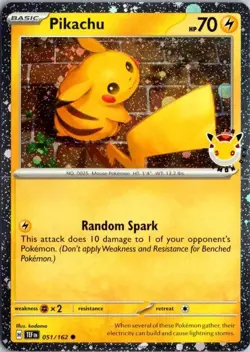 Pikachu (Pokemon Day 2026) 051/162 Miscellaneous Cards & Products Holo - Image 1